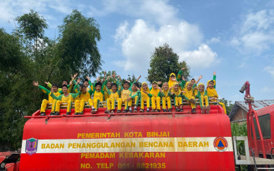 Keseruan Field Trip SDIT Al Fityah Binjai ke BPBD Kota Binjai